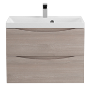 Тумба с раковиной BelBagno Marino MARINO-600-2C-SO-RG-P 60 rovere grigio