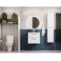 Мебель для ванной Roca Victoria A857470806 80 см, 2 ящика, белый глянец