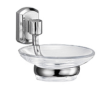 Мыльница WasserKRAFT Oder K-3029 стеклянная, хром Мыльница WasserKRAFT Oder K-3029 стеклянная, хром