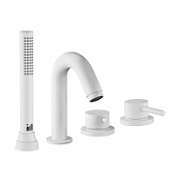 Смеситель Palazzani Idrotech 12108943 на борт ванны, на 4 отверстия, белый матовый