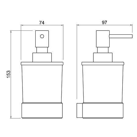 Дозатор Timo Selene 14039/03 черный