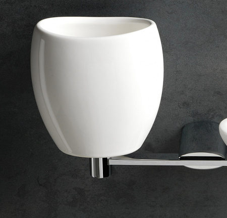 Стакан Stil Haus Aria AR10(08-BI) хром/белый