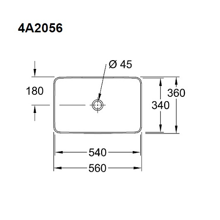 Раковина Villeroy & Boch Collaro 4A205601 56х36 белый альпин