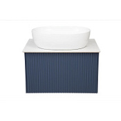 Тумба с раковиной La Fenice Terra FNC-01-TER-BG-60 Blu Grigio, столешница Gray Structural