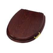 Крышка-сиденье для унитаза Simas Lante LA 009 oro с системой микролифт, орех/золото