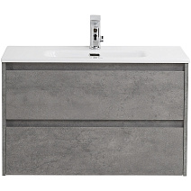 Тумба с раковиной BelBagno Kraft KRAFT 39-800/390-2C-SO-CG 80 сemento grigio Тумба с раковиной BelBagno Kraft KRAFT 39-800/390-2C-SO-CG 80 сemento grigio