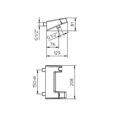 Смеситель Palazzani Click 37202610 для душа