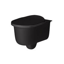 Унитаз подвесной ArtCeram Chic CHV001 17;00 черный матовый