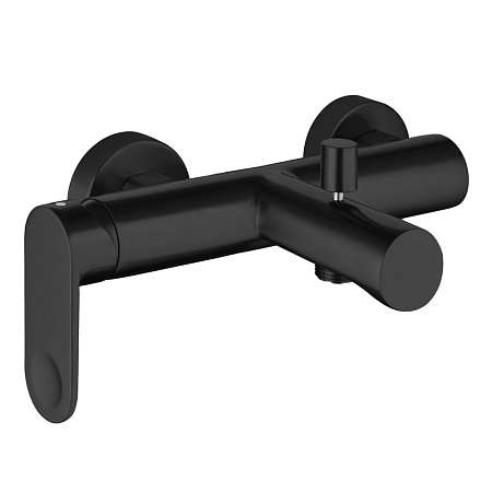 Смеситель Palazzani Wild 08101538 для ванны с душем, черный матовый