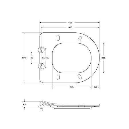 Унитаз подвесной BelBagno Loto BB070CHR/SC белый