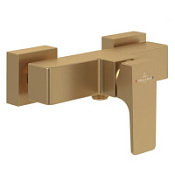 Смеситель Villeroy & Boch Architectura Square TVS12500100076 для душа, золото сатинированное