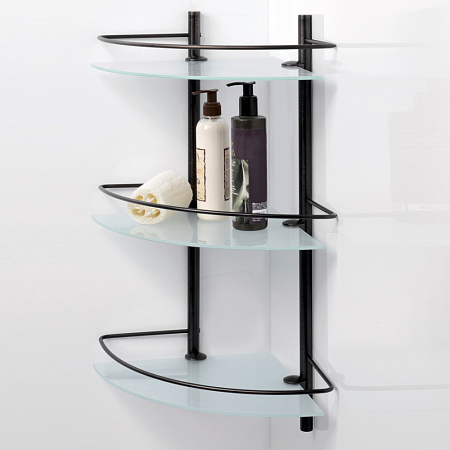 Полка WasserKRAFT Isar K-3633 стеклянная, темная бронза