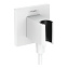 Шланговое подключение Hansgrohe Fixfit Porter E 26889700 с держателем душа, белый матовый