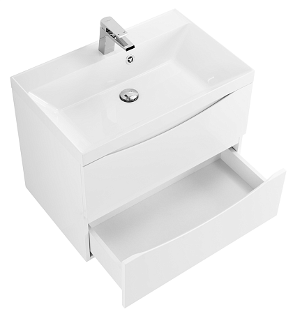 Тумба с раковиной BelBagno Marino MARINO-600-2C-SO-BO-P 60 bianco opaco