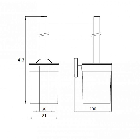 Ершик Emco Round 4315 133 00 черный