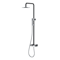 Душевая стойка Boheme Stick 128-BCR ручка Diamond, черный/хром