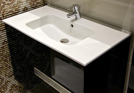 Тумба с раковиной Roca Victoria Nord Black Edition ZRU9000097 80 черная