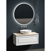 Мебель для ванной со столешницей Sancos Very 100 VR100W+TT100A2 Bianco/Kreman