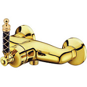 Смеситель Boheme Vogue 214-MR-B для душа, золото/черный Murano