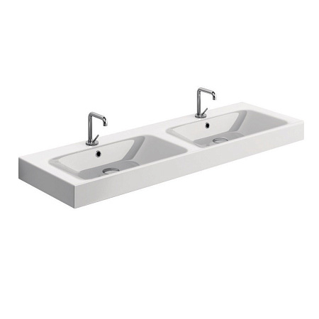 Раковина Kerasan Cento 353601*1 140 двойная, белый