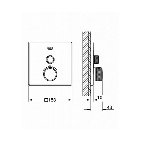 Термостат Grohe Grohtherm SmartControl 29123000 для ванны с душем