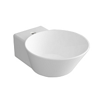 Раковина накладная Simas Wave WA 05 33,5x43x16,5 с 1 отверстием под смеситель, белый