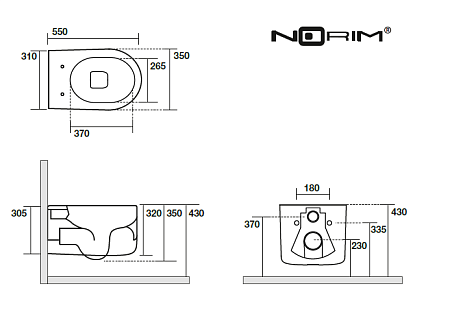 Унитаз подвесной Kerasan Nolita 531401 безободковый, белый