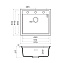 Кухонная мойка Omoikiri Sintesi 57-GB 57x50x21.7 графит - фото 2