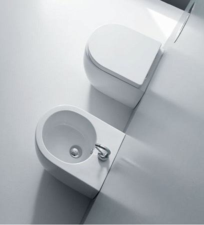 Крышка-сиденье Kerasan Flo 318701bi/cr с микролифтом