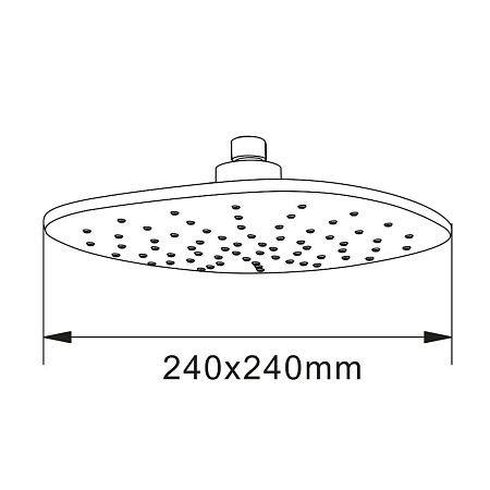 Верхний душ Agger ATS05 24 хром