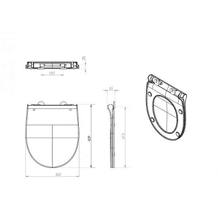 Крышка-сиденье Roca Victoria 801392002 с микролифтом