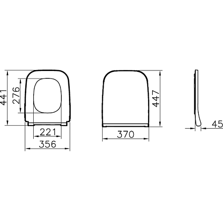 Комплект VitrA Integra Square 9856B003-7206 4 в 1 