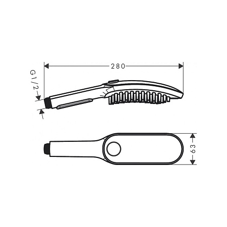 Душевая лейка Hansgrohe DogShower 26640560 розовый