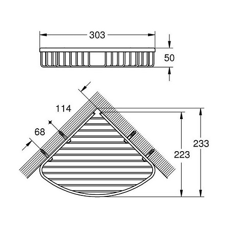 Полка Grohe Bau cosmopolitan 40663001