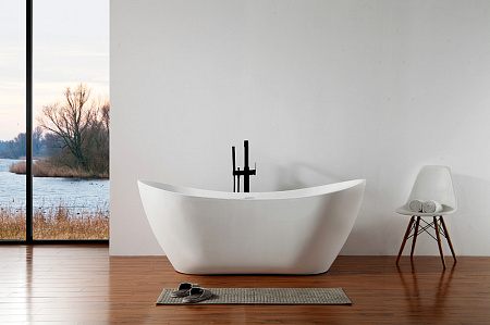 Акриловая ванна ABBER AB9322 180x80 белый