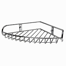 Полка WasserKRAFT K-1211 металлическая, угловая, хром Полка WasserKRAFT K-1211 металлическая, угловая, хром