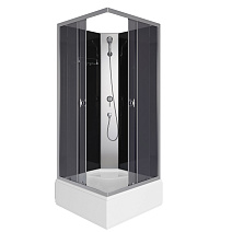 Душевая кабина Niagara Eco E90/26Q/TN/BK 90x90x195 L/R стекло тонированное/профиль серебро