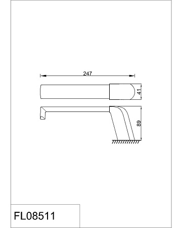 Полотенцедержатель RUSH Flores FL08511 хром