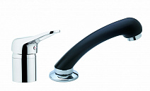 Смеситель Remer Kiss K42 для парикмахерских, черный/хром