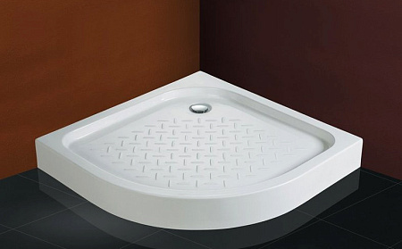 Поддон для душа из искусственного мрамора Cezares TRAY-S-R-100-550-13-W радиальный