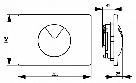 Кнопка смыва Sanit S702 16.702.88..0003gold золото