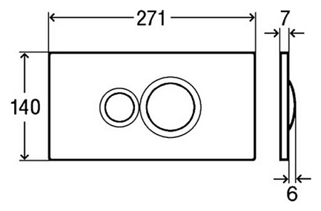 Кнопка смыва Viega Visign for Style 10 596316 белая