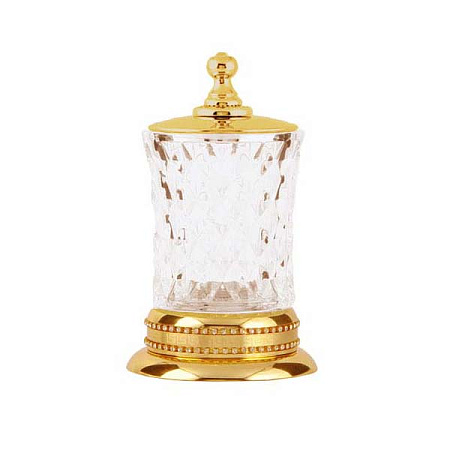 Стакан Boheme Imperiale 10415 для ватных дисков, золото