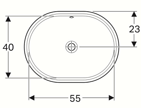 Раковина Geberit Variform 500.756.01.2 55х40 белый