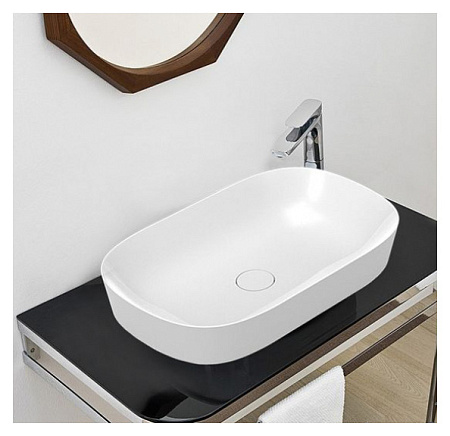 Раковина ArtCeram Ghost GHL002 05;00 65 белый матовый