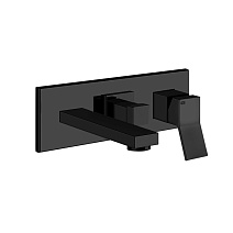 Смеситель Gessi Rettangolo K 53136.299 для ванны с душем, черный матовый
