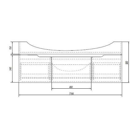 Тумба под раковину Dreja Laguna 120 белый глянец