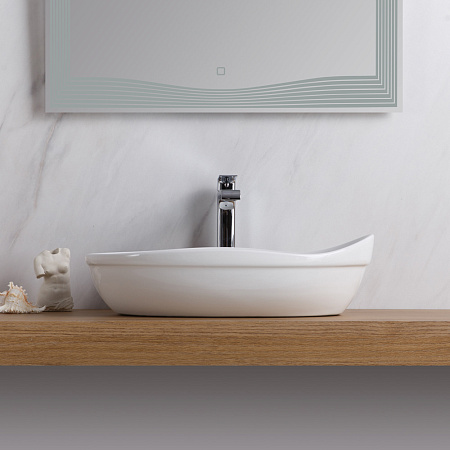 Раковина накладная BelBagno BB1362 34x53x16 белый