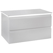 Тумба под раковину Jacob Delafon Madeleine EB2083-J5 80 со столешницей и подсветкой, белый глянец