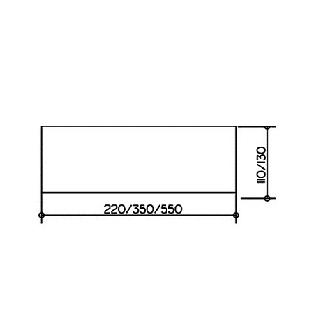 Полка из кристаллина Keuco Plan 14910005200 без держателя, хром